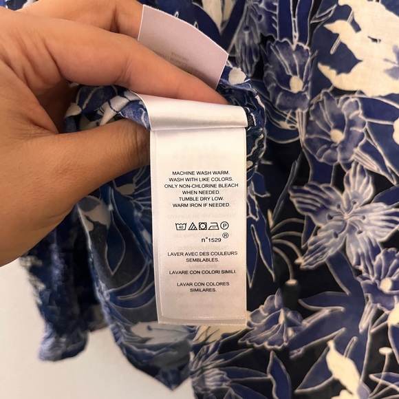 Ralph Lauren Blue Floral Top, Women’s size small - Picture 4 of 9